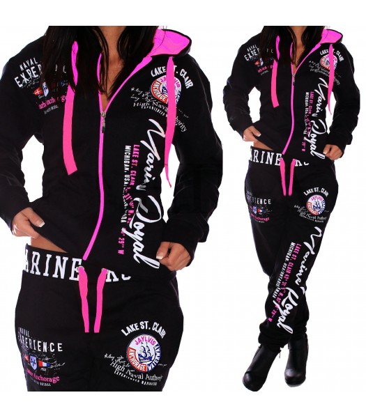 Sportsuit black and pink