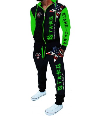 Sportsuit Stars 2256 Black and Green