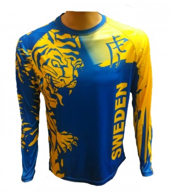 Sweden Long Sleeve T-shirt Blue & Yellow