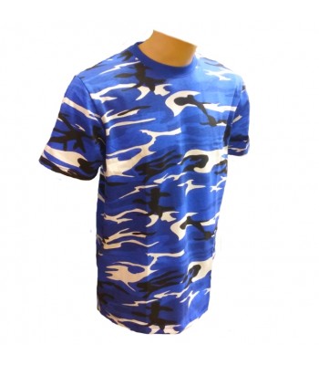 T-shirt Blue Camouflage